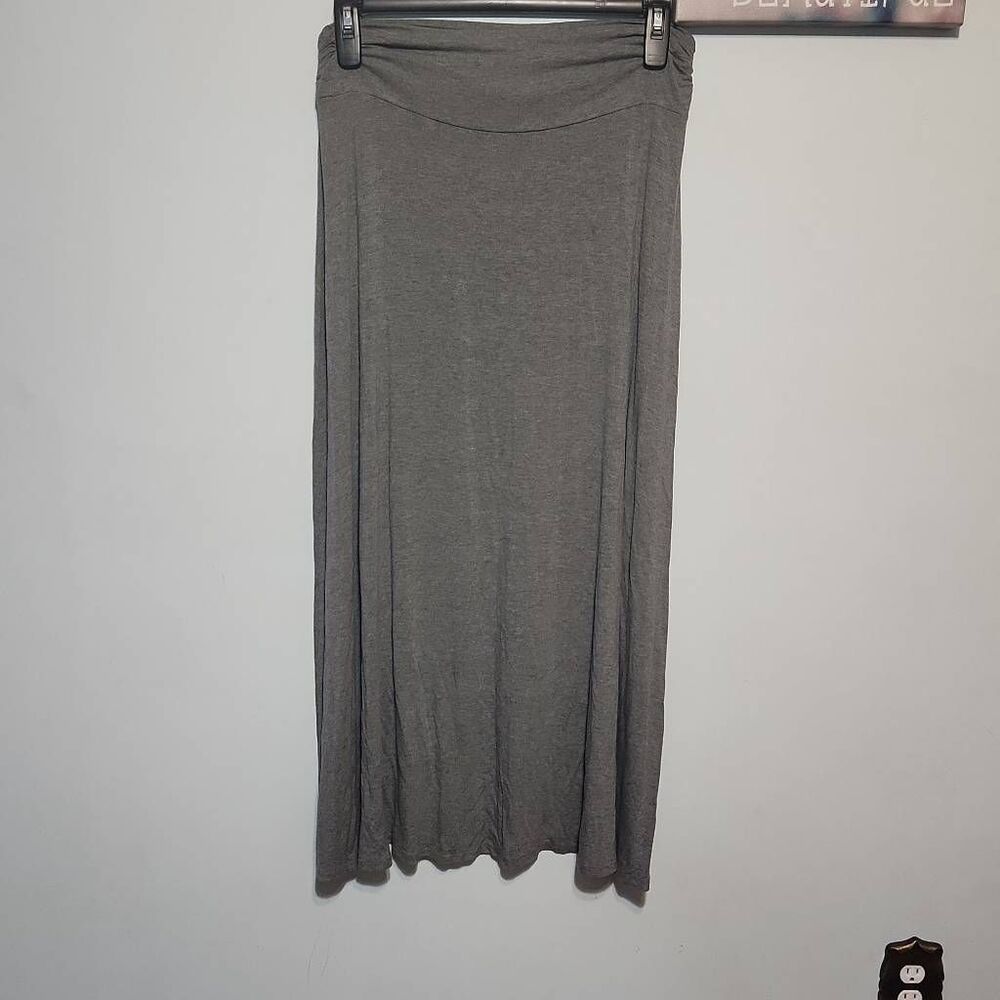 Merona Gray Size L Foldover Maxi Skirt